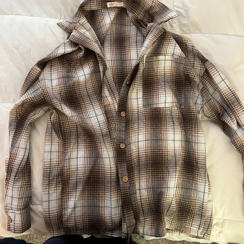 ROMWE Checkered Plaid Shirt